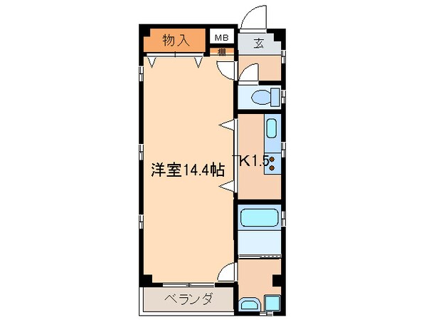 マリポ－ザ３３０の物件間取画像